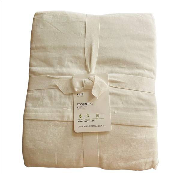 Pottery Barn Bedding Pottery Barn Essential Twin White Bed Skirt
